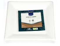 METRO PROFESSIONAL Talíř čtverec 26 x 26 cm kompostovatelný 40 ks