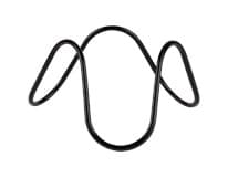 APS Stojan Wave ocel/PVC nepřilnavý povrch 24 cm černý 1 ks
