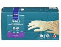 METRO PROFESSIONAL Rukavice latexové XL bílé 100 ks