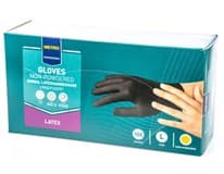 METRO PROFESSIONAL Rukavice nepudrované Latex černé vel. L 100 ks