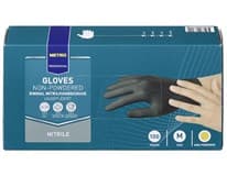 METRO PROFESSIONAL Rukavice nepudrované Nitril vel. M černé 100 ks
