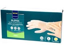 METRO PROFESSIONAL Rukavice transparentní vinylové nepudr. L 100 ks