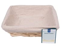 METRO PROFESSIONAL Košík 25 x 25 cm přírodní s béžovou výplní 1 ks