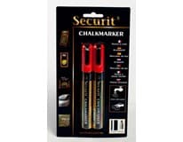 Securit Popisovač 2-6mm červený 2 ks