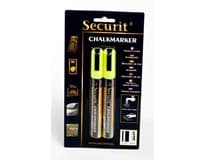 Securit Popisovač 2 - 6 mm žlutý 2 ks