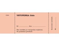 OPTYS Vstupenky bločkové 100lístků 14 x 5 cm 4 ks