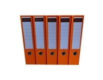 SIGMA Pořadač A4/8 cm oranžový 5 ks