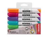 Kores K-M Plus Popisovač na tabule mix 6 ks