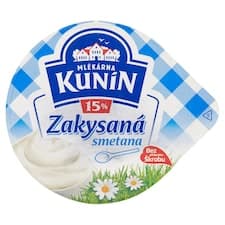Mlékárna Kunín Zakysaná smetana 15% 190g