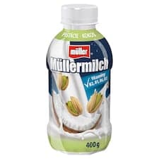 Müller Müllermilch mléčný nápoj pistáciemi a kokosem 400g
