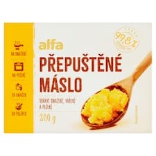 Alfa Přepuštěné máslo 200g