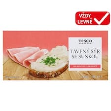Tavený sýr se šunkou 3 kusy 150g