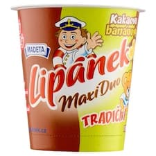 Madeta Lipánek Tradiční maxi duo kakaovo banánový 130g