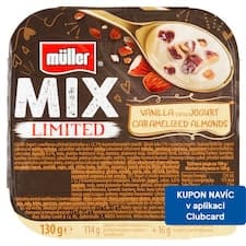 Müller Mix Limited jogurt s vanilkovou příchutí 130g