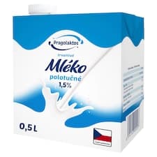Pragolaktos Trvanlivé mléko polotučné 1,5% 0,5l