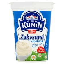 Mlékárna Kunín Zakysaná smetana 15% 375g