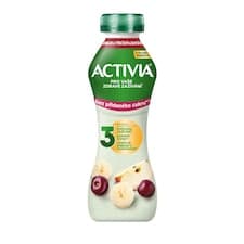 ACTIVIA Nápoj bez přidaného cukru jablko/třešeň/banán 270g