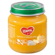 Hami masozeleninový příkrm Zelenina s kuřecími prsy první lžička 125g