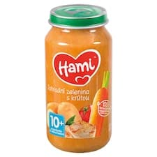 Hami Zahradní zelenina s krůtou masozeleninový příkrm od ukončeného 10. měsíce 250g