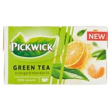PICKWICK Zelený čaj s pomerančem a mandarinkou 20 ks 30g