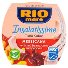 Rio Mare Insalatissime Hotový pokrm z fazolí, tuňáka, kukuřice a zeleniny 160g