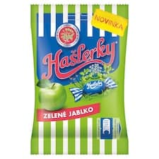 Hašlerky Zelené Jablko, bonbóny s příchutí bylin, mentolu a jablek 90g