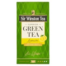 Sir Winston Tea Zelený čaj aromatizovaný s příchutí citrónu 20 x 1,75g (35g)