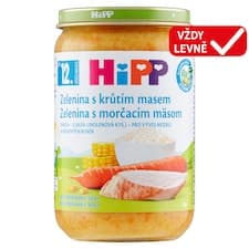 HiPP Zelenina s krůtím masem 220g