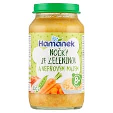 Hamánek Nočky se zeleninou a vepřovým masem 230g