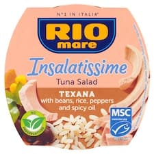 Rio Mare Insalatissime Hotový pokrm z fazolí, zeleniny, tuňáka a rýže 160g