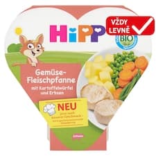 HiPP Bio zelenina s vepřovým masem, brambory a hráškem 250g