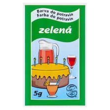 Barva do potravin zelená 5g