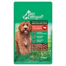 Pet Specialist Kompletní krmivo pro dospělé psy s hovězím, drůbežím a zeleninou 10kg