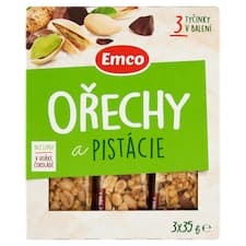 Emco Ořechy a pistácie v hořké čokoládě 3 x 35g
