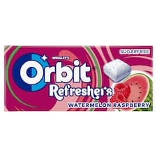 Wrigley's Orbit Refreshers žvýkačka bez cukru s příchutí melounu a malin 8 ks 17,9g