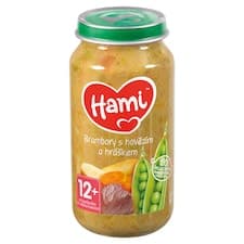 Hami masozeleninový příkrm Brambory s hovězím a hráškem od uk. 12. měsíce 250g