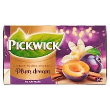 Pickwick Plum Dream ovocný čaj aromatizovaný se švestkami, vanilkou a skořicí 20 x 2g (40g)