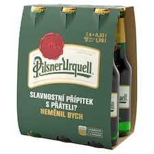 Pilsner Urquell Pivo ležák světlý 6 x 0,33l (1,98l)