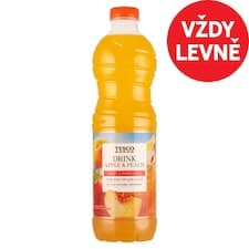 Nesycený nealkoholický jablečno-broskvový nápoj 1,5l