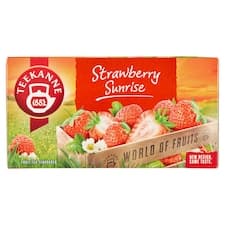 Teekanne World of Fruits Strawberry Sunrise ovocno-bylinný čaj 20 x 2,5g (50g)