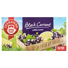 Teekanne World of Fruits Black Currant with Lemon ovocno-bylinný čaj 20 x 2,5g (50g)