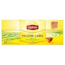 Lipton Yellow label černý čaj aromatizovaný 25 sáčků 50g