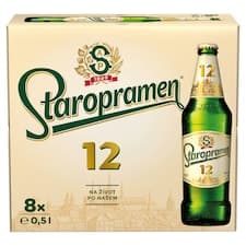 Staropramen 12 pivo ležák světlý 8 x 0,5l