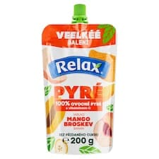 Relax 100% pyré jablko mango broskev banán 200g