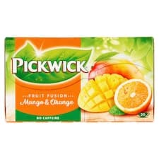 Pickwick Fruit Fusion Ovocný čaj aromatizovaný s pomerančovým oplodím a mangem 20 x 1,75g (35g)
