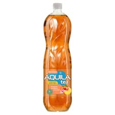Aquila Tea Méně cukru, černý čaj se šťávou z broskve 1,5l