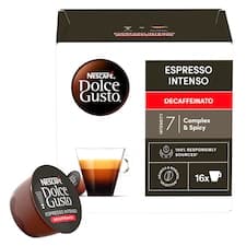 NESCAFÉ Dolce Gusto Espresso Intenso Decaffeinato - kávové kapsle - 16 kapslí v balení