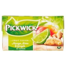 Pickwick Fruit Fusion Ovocný čaj aromatizovaný se zázvorem, limetkou a mangem 20 x 1,75g (35g)