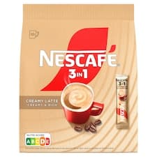 NESCAFÉ 3in1 Creamy Latte, instantní káva, 10 sáčků x 15g (150g)