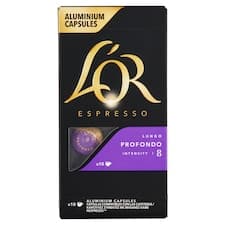 L'OR Espresso Lungo Profondo pražená mletá káva v kapslích 10 ks 52g